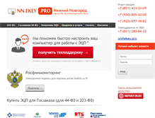 Tablet Screenshot of nn.ekey.pro