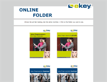 Tablet Screenshot of onlinefolder.ekey.net